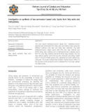 Investigation on synthesis of two ammonium based ionic liquids from fatty acids and triethylamine