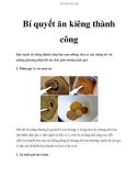 Bí quyết ăn kiêng thành công