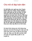 Cho môi vẻ đẹp toàn diện