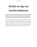 10 kiểu tóc đẹp của Scarlett Johansson