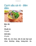 Canh sấu cá rô - điên điển