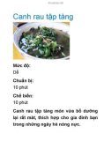 Canh rau tập tàng