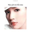 Mẹo giữ son bền màu