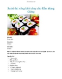 Sushi thịt xông khói chay cho Rằm tháng Giêng