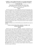Nghiên cứu quy trình tách chiết và xác định thành phần hóa học của tinh dầu cây ngải cứu (Artemisia vulgris L) ở tỉnh Phú Thọ