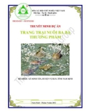 Thuyết minh Dự án Trang trại chăn nuôi ba ba thương phẩm