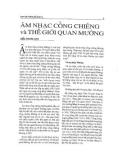 Âm nhạc cồng chiêng và thế giới quan Mường