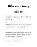 Biển xanh trong mắt em