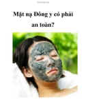 Mặt nạ Đông y có phải an toàn?