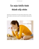 Ăn mặn khiến hình thành nếp nhăn