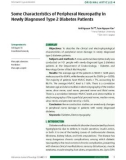 Some characteristics of peripheral neuropathy in newly diagnosed type 2 diabetes patients