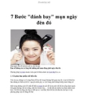 7 Bước đánh bay mụn ngày đèn đỏ