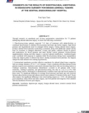Nhận xét kết quả gây mê nội khí quản trong phẫu thuật nội soi u tuyến thượng thận lành tính tại Bệnh viện Nội tiết Trung ương