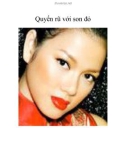 Quyến rũ với son đỏ