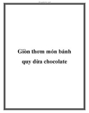 Giòn thơm món bánh quy dừa chocolate