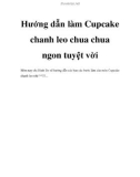 Hướng dẫn làm Cupcake chanh leo chua chua ngon tuyệt vời