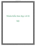 Muôn kiểu làm đẹp với lô hội