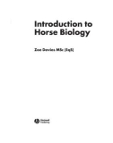 Ebook Introduction to horse biology: Part 1