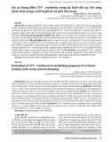 Giá trị thang điểm CTP - creatinine trong dự đoán kết cục lâm sàng bệnh nhân xơ gan xuất huyết do vỡ giãn tĩnh mạch