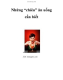 Những “chiêu” ăn uống cần biết