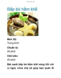 Bắp bò hầm khế