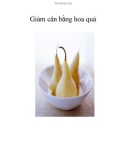 Giảm cân bằng hoa quả