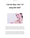 Làn da nhạy cảm-“cô nàng khó tính”