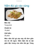 Nấm đùi gà xào vừng