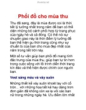 Phối đồ cho mùa thu