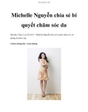 Michelle Nguyễn chia sẻ bí quyết chăm sóc da