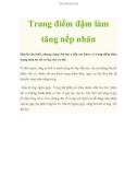 Trang điểm đậm làm tăng nếp nhăn