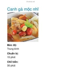 Canh gà mộc nhĩ