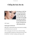 Chống lão hoá cho da