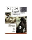 Ebook Raptor research and management techniques: Part 1