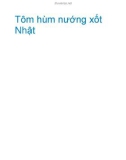 Tôm hùm nướng xốt Nhật