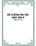 Đề cương ôn tập HK 2 môn tiếng Anh lớp 8 năm 2014-2015 - THCS&THPT Tà Nung