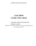 Giáo trình Cơ học công trình (Ngành: Công nghệ kỹ thuật kiến trúc - Cao đẳng) - Trường Cao đẳng Xây dựng số 1