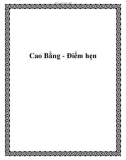 Cao Bằng - Điểm hẹn