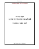 Tuyển tập đề thi tuyển sinh chuyên Vật lí năm học 2024-2025