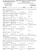 Đề thi học kì 2 môn Toán lớp 12 năm 2023-2024 - Trường THPT Bắc Trà My, Quảng Nam