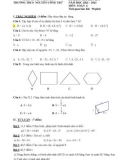 Đề thi học kì 1 môn Toán lớp 6 năm 2022-2023 có đáp án - Trường THCS Nguyễn Công Trứ, Châu Đức