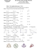 Đề thi học kì 1 môn Toán lớp 6 năm 2022-2023 có đáp án - Trường THCS Lam Hồng