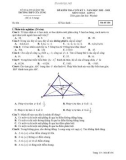 Đề thi học kì 1 môn Toán lớp 11 năm 2022-2023 có đáp án - Trường THPT Cửa Tùng, Quảng Trị