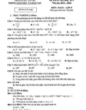 Đề thi học kì 1 môn Toán lớp 8 năm 2023-2024 - Phòng GD&ĐT Tây Hồ