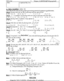 Đề thi giữa học kì 2 môn Toán lớp 8 năm 2022-2023 có đáp án - Trường THCS Nguyễn Công Trứ