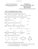 Đề thi học kì 1 môn Toán lớp 6 năm 2022-2023 có đáp án - Trường THCS Rạng Đông, Bình Thạnh