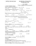 Đề thi học kì 2 môn Toán lớp 8 năm 2022-2023 có đáp án - Trường THCS Kim Ngọc