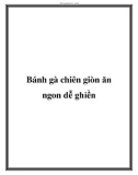 Bánh gà chiên giòn ăn ngon dễ ghiền