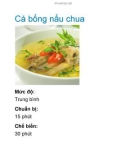 Cá bống nấu chua