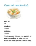 Canh mít non tôm khô